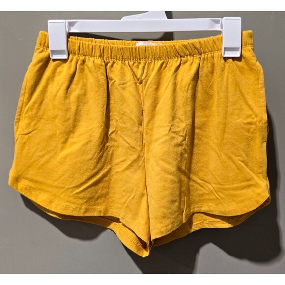 Colsie Retro ATLANTA Yellow Crop Top & Shorts 3 Pc Pajama Set -- Size Small 4/6 - Picture 5 of 9